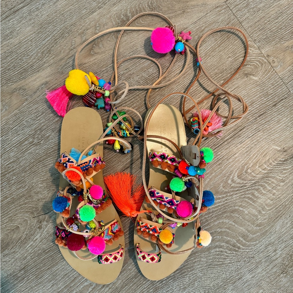 Brand new, women’s size 8.0 Elina Linardaki Penny Lane Sandals
